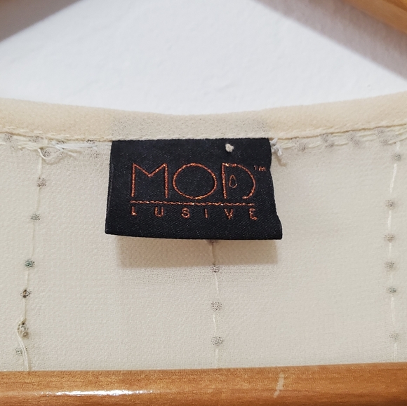 Tan Bronze Beaded Tank - Picture 5 of 7